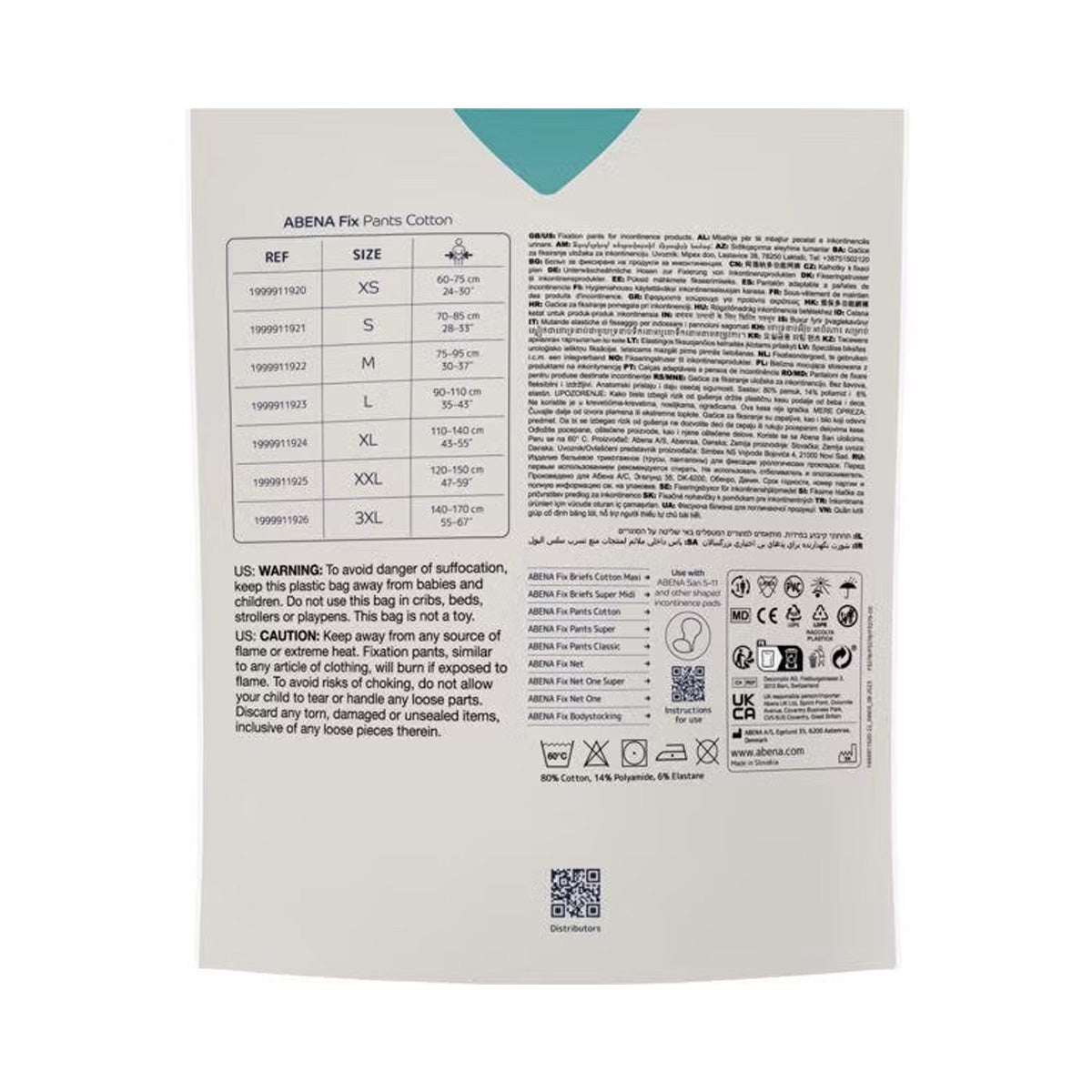 Abena Fix Pants Cotton XL/3