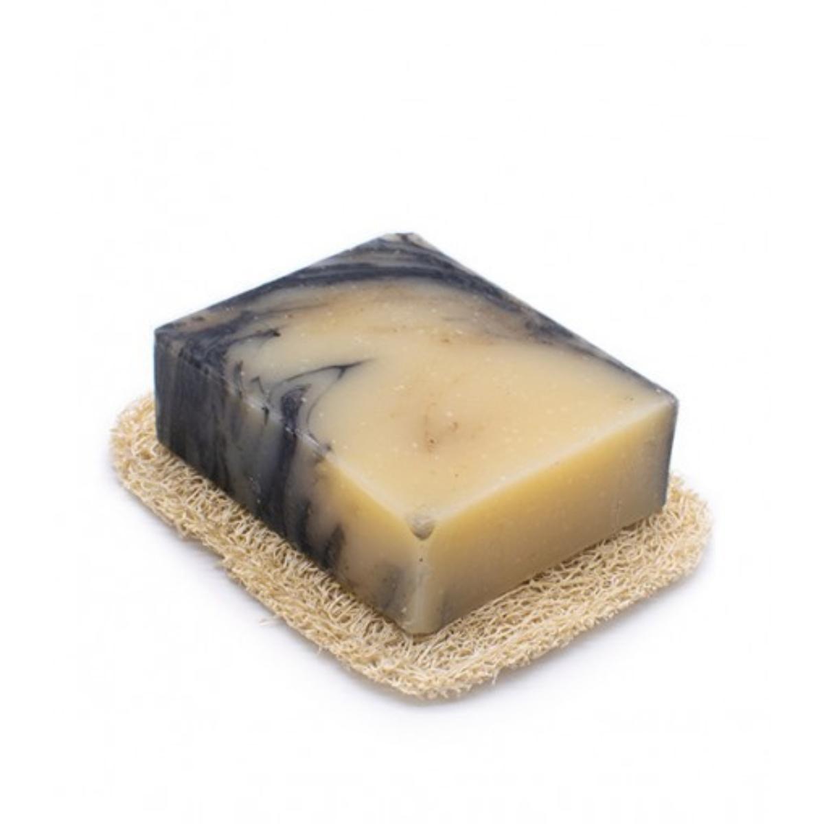 Luffa-Seifenschale für feste Seifen Azal 8 x 10 cm