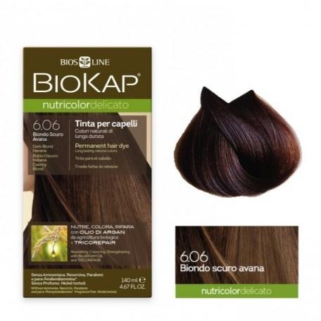 Donkerblonde haarkleurstof Habana Delicato Dye 6.06 Biokap 140 ml