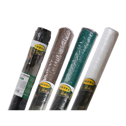 Rete anti-erbacce 1,25 x 10 m nera 105 g/m² Faura