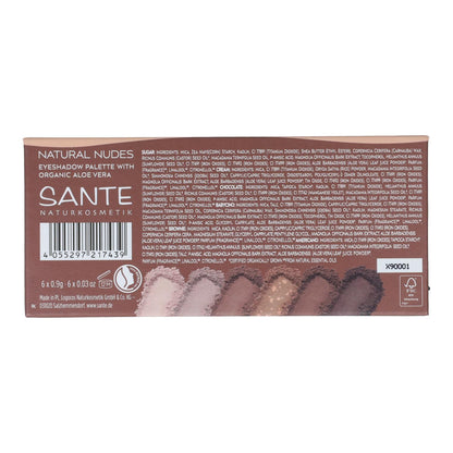 EYESHADOW PALETTE 6 COLOURS NATURAL NUDES   Sante 1 g