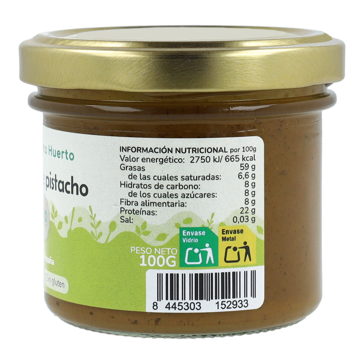 100% ECO Crème de pistache Planeta Huerto 100 g