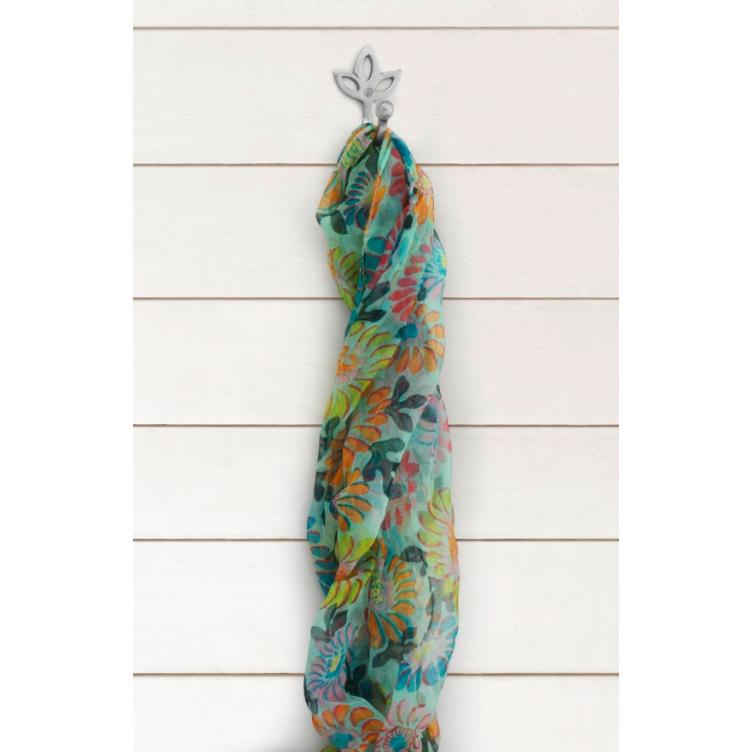 Klädhängare i mässing, tulpanformad, satinerad mässing