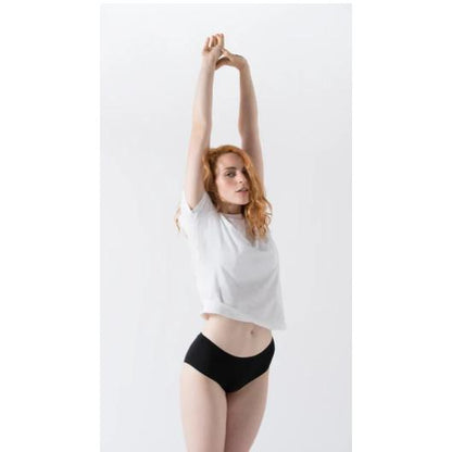 Culotte en coton biologique noir Minimalism M