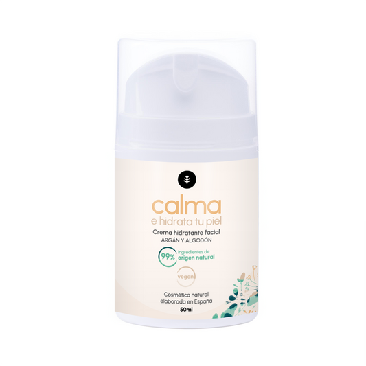 Argan en katoen hydraterende gezichtscrème Planeta Huerto 50 ml