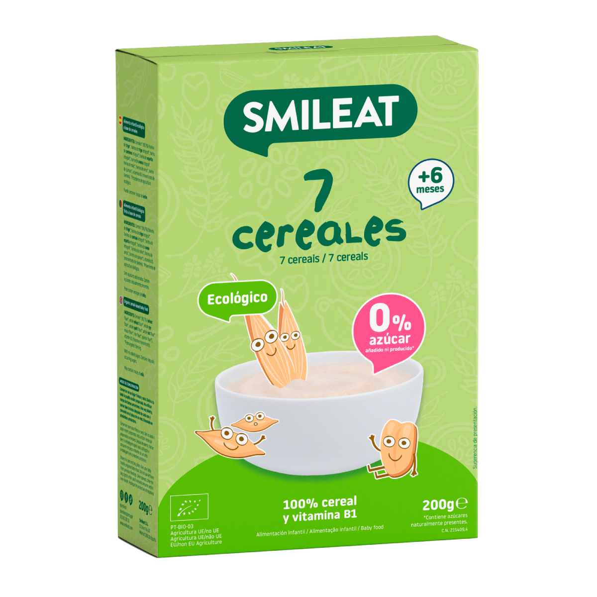 6er-Pack 7-Korn-Brei Eco Smileat 200 g