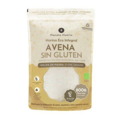 Fullkorn Glutenfri Havregryn Eco Planeta Huerto 800 g