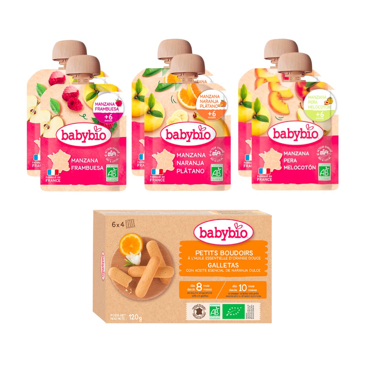 Zestaw przekąsek ekologicznych Babybio