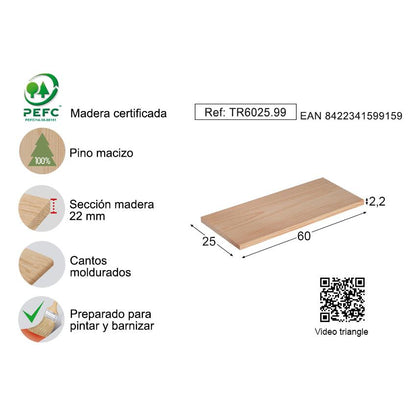 Półka ścienna Triangle 90x25 cm