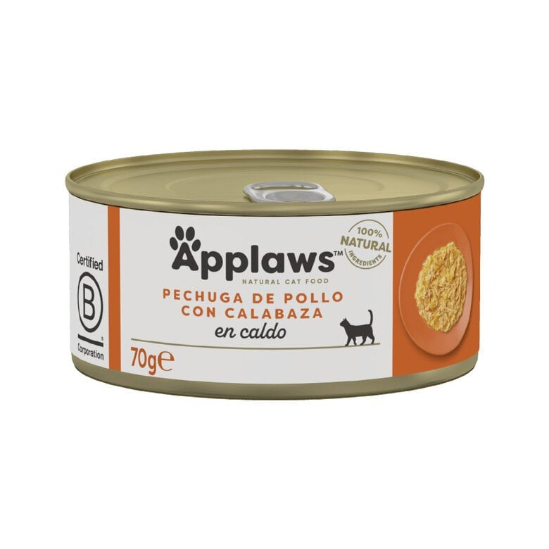 Applaws Cat Dose Huhn mit Kürbis 70 g Natürliches, getreidefreies Nassfutter für Katzen