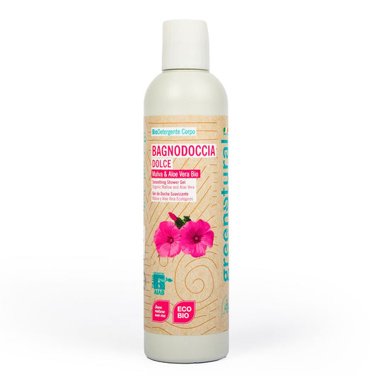 Gel douche délicat mauve/aloès 250 ml Greenatural