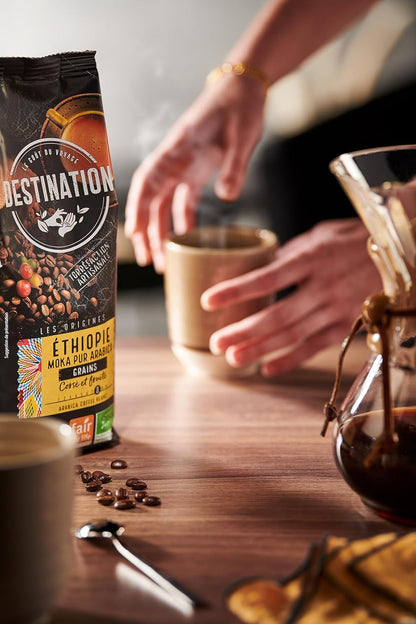 Gemalen koffie Ethiopië Moka 100% Arabica BIO Destination 250 g