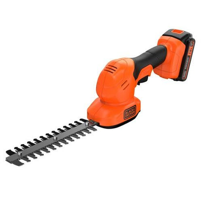 Set met grasmaaier + heggenschaar met een 18V 2Ah lithiumbatterij Black+Decker BCSS18D1-QW