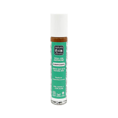 Reinigendes Anti-Akne-Roll-on, Teebaum und Thymian, NaturaBIO Cosmetics, 20 ml