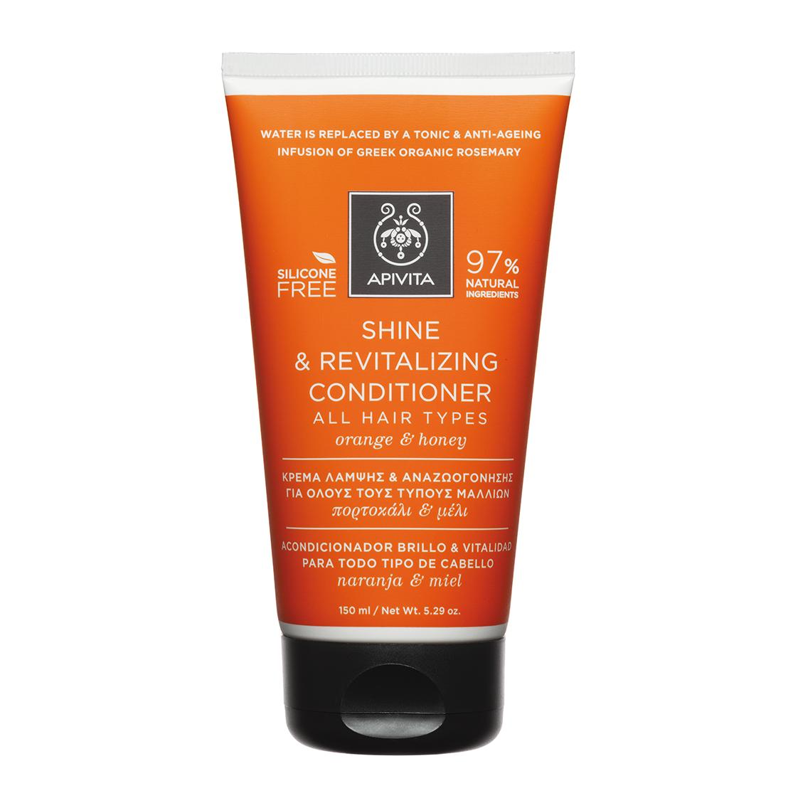 Conditioner voor glans en vitaliteit voor alle haartypes Apivita 150 ml