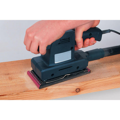 Wolfcraft 8409000 - 15 corundum sanding pads, 40, 80, 120 grit; perforated 93 x 230 mm