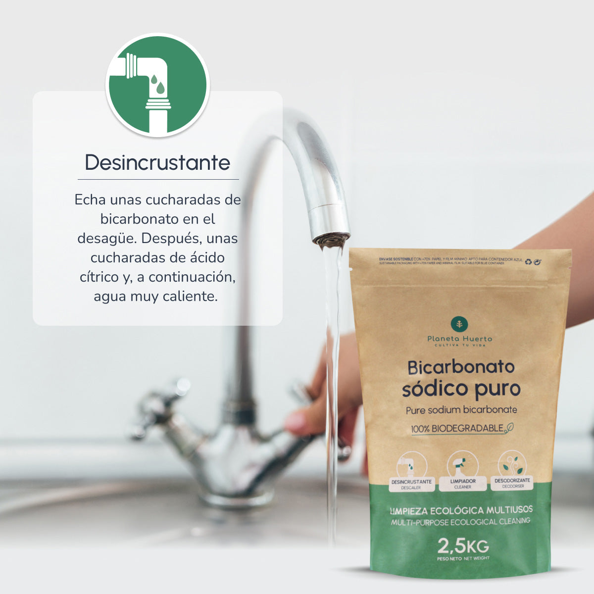 Bicarbonate de sodium Planeta Huerto 2,5 Kg