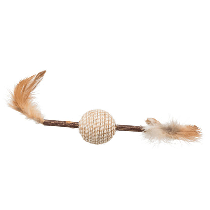 Matatabi-Spielzeug mit Federn, 20 cm
