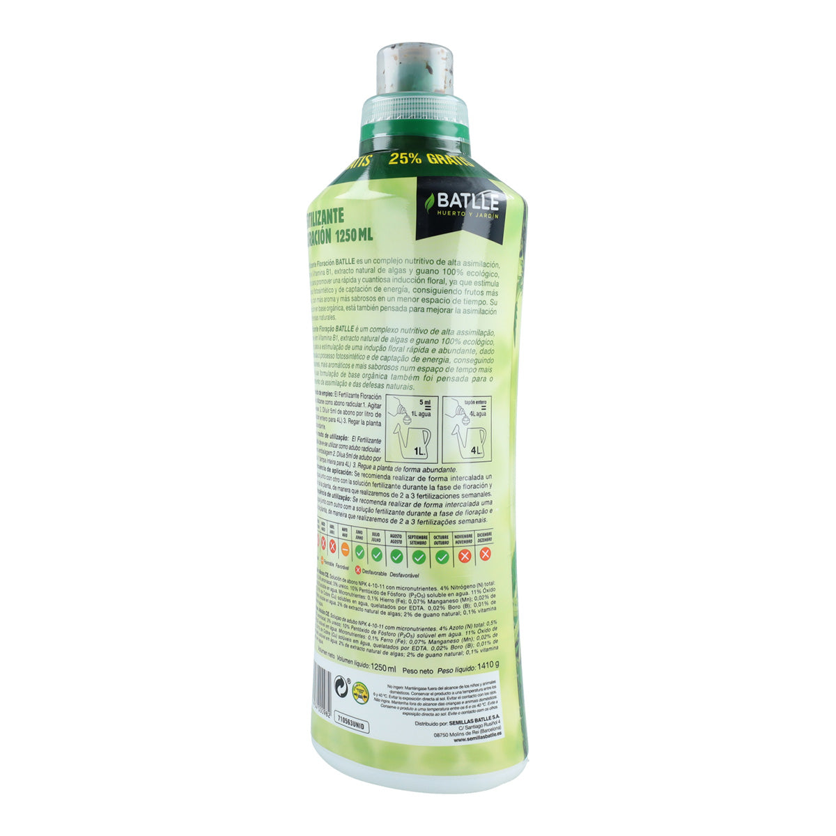 Engrais liquide Ecoyerba Floraison Batlle 1250 ml