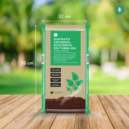 Planeta Huerto ECO Universal Peat-Free Potting Soil 20 L - Improved Formula