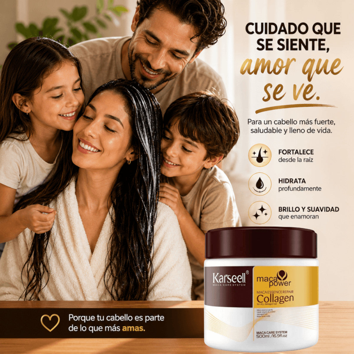 Mascarilla Capilar Colágeno Karseell 500 ml