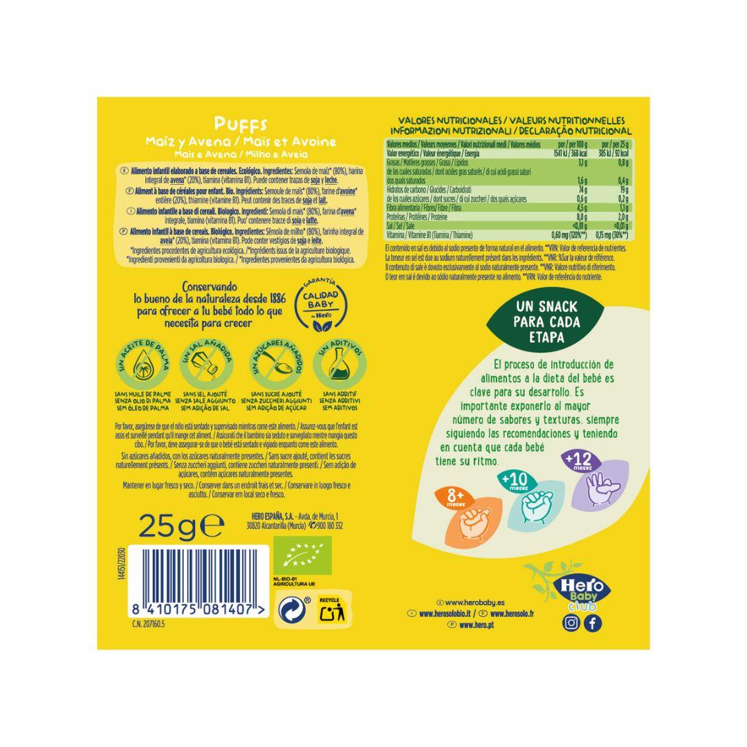 Przekąski kukurydziano-owsiane Eco 25 g - Hero Solo