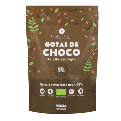 Gocce di cioccolato 85% cacao ECO Planeta Huerto 200 g