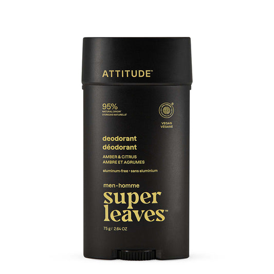 Super leaves men deodorant Amber & Citrus