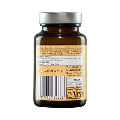 Vitamin D3+K2, Kiroot, 120 Kapseln