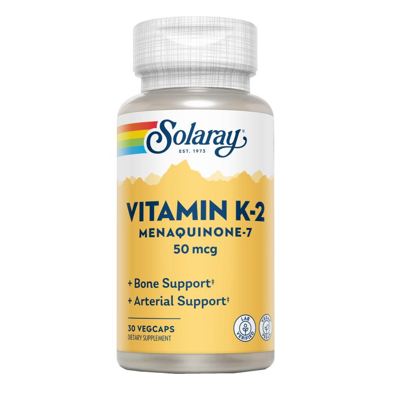 Vitamine K2 Menaquinone 7 Solaray, 30 capsules