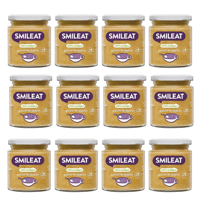 Lot de 12 petits pots BIO Guisito aux haricots Smileat, 230 g