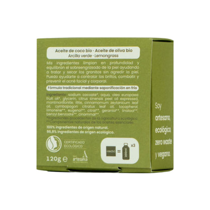 Ekologisk tvål speciellt för akne och fet hud 120 g Essabó