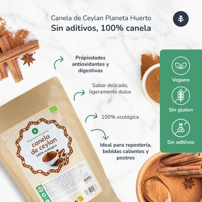 Cynamon cejloński w proszku ECO Planeta Huerto 500 g