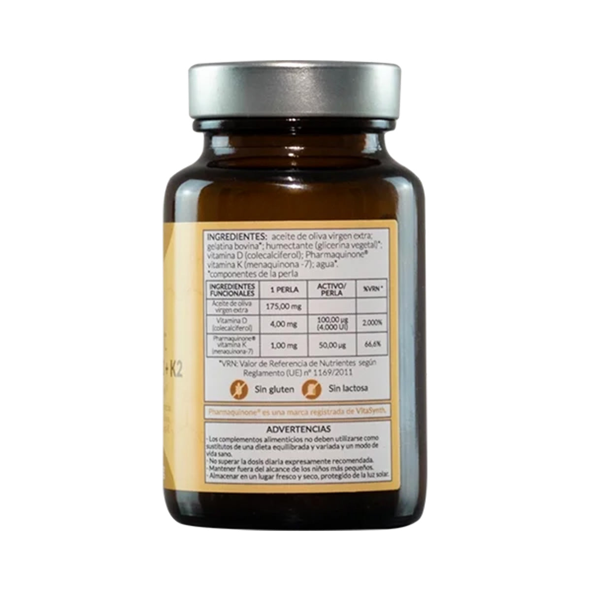 Vitamin D3+K2, Kiroot, 120 Kapseln