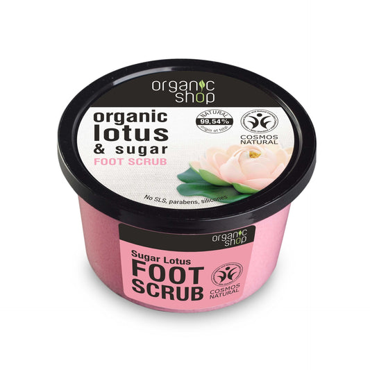 Organic Shop Lotus Sugar Foot Scrub 250 ml