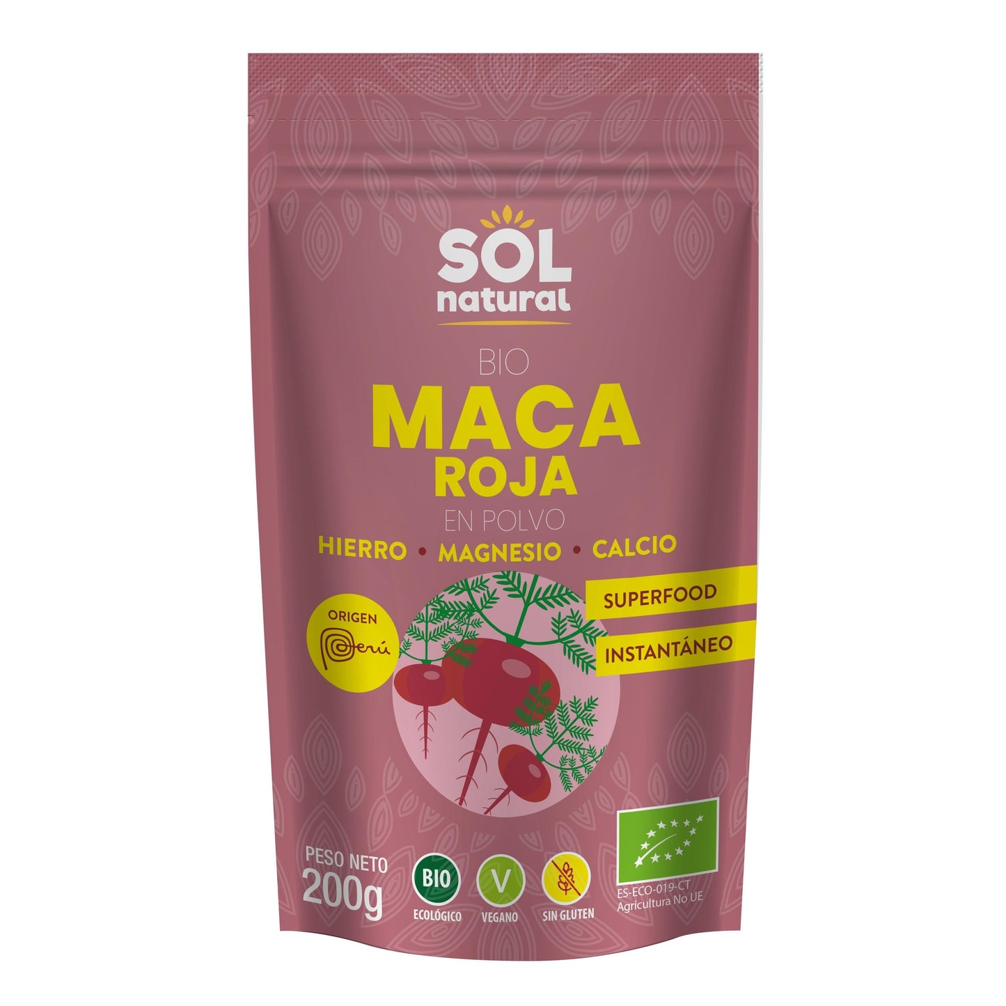 Czerwona maca w proszku bio Sol Natural 200 g