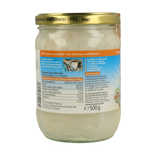 Pulpa de coco Bio Dr. Goerg 500ml