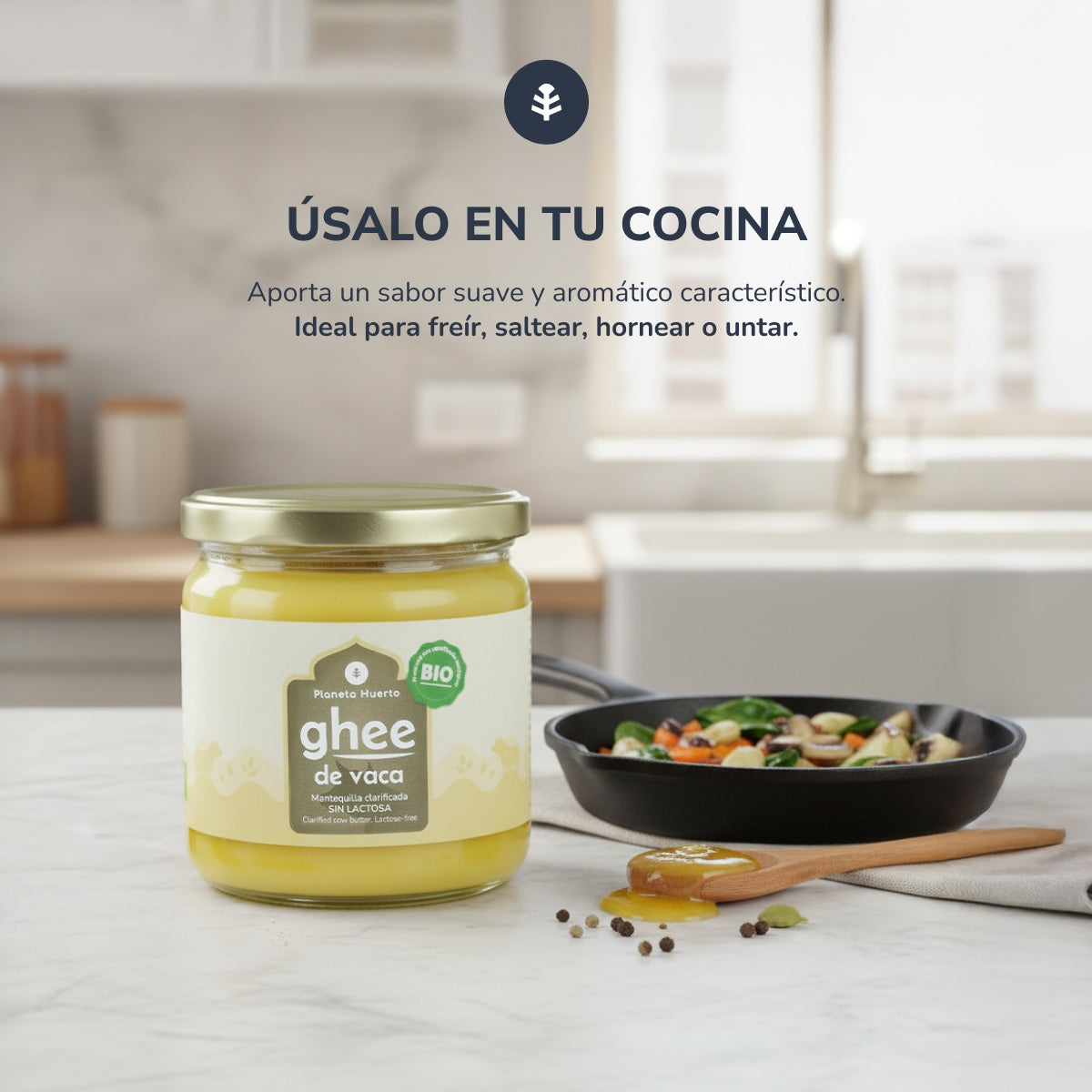 Pak 3xGhee geklaarde boter ECO Planeta Huerto 500 gr