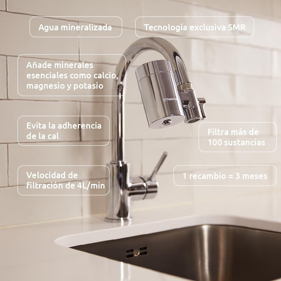 Zestaw 2 x wkłady do filtra EcoPro Chrome SMR Tappwater