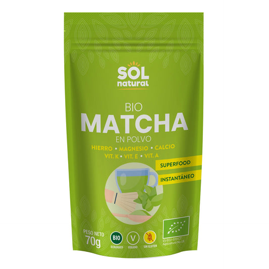 Matcha-te i pulverform Sol Natural 70 g