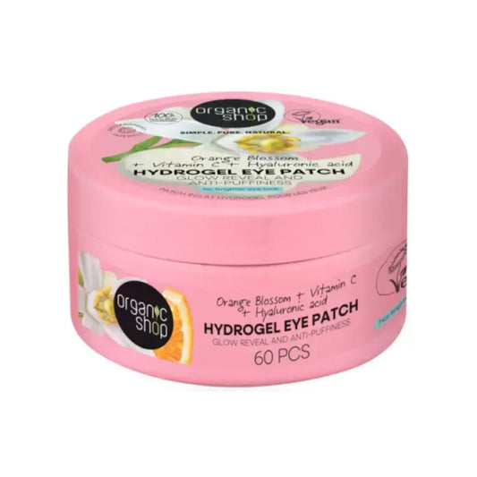 Aufhellende und abschwellende Hydrogel-Patches für die Augenpartie Organic Shop 60 Stück