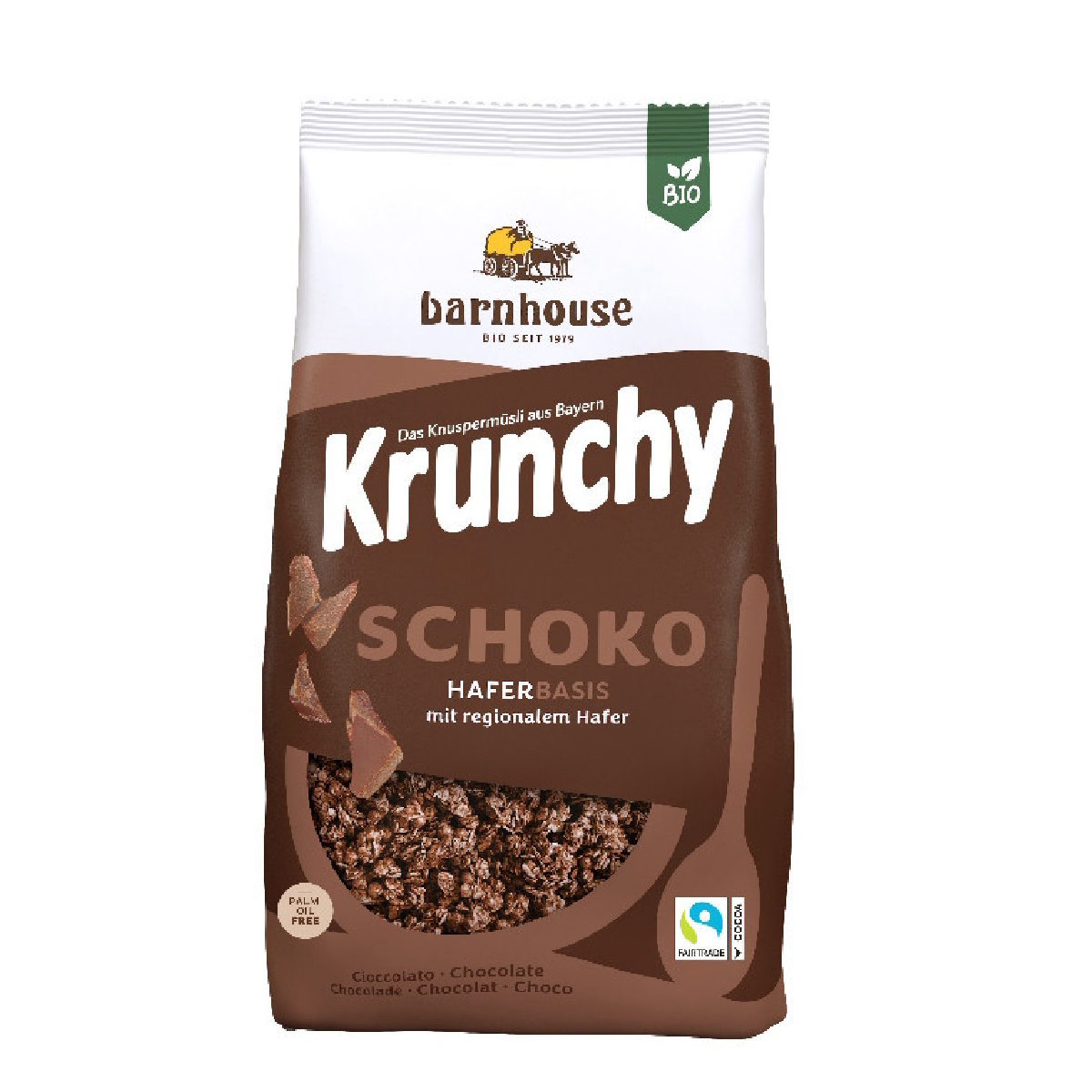 Muesli Krunchy Chocolate BIO Barnhouse formato famiglia 1,25 kg