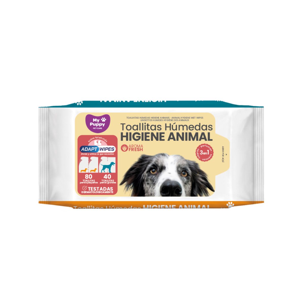 My Puppy Animal Hygiene Wet Wipes, Salustar, 80/40 units
