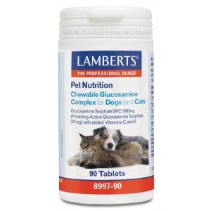 Pet Nutrition Glukosaminkomplex för hundar och katter 90 doser, Lamberts