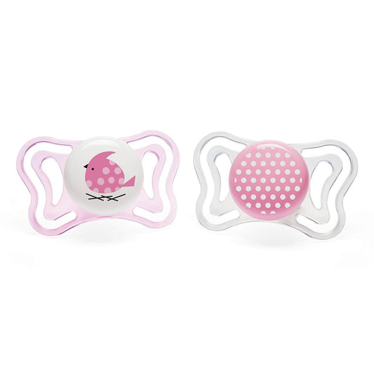 Sucette Physio Light en silicone 2-6 mois 2 unités Chicco Rose