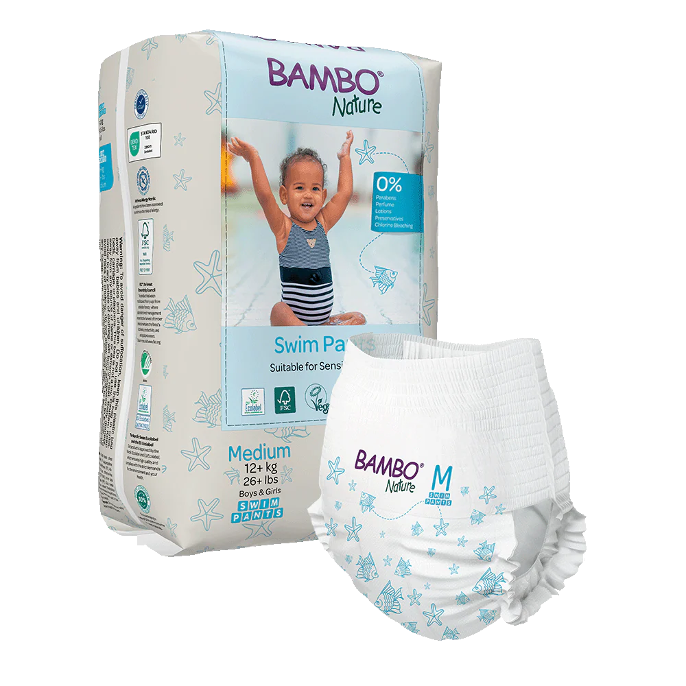 Bambo Nature Water Pants Nappies Size M (+ 12 kg) Bambo Nature 12 units