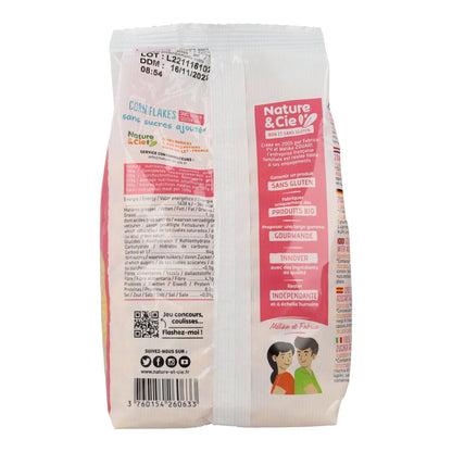 Flocons de maïs grillés sans gluten et sans sucre Bio Nature & Cie 200 g