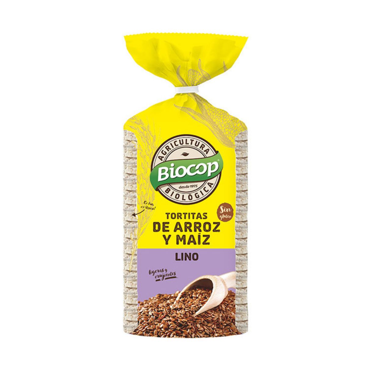 Biocop Rice and Corn Pancakes with Flaxseed 200 g