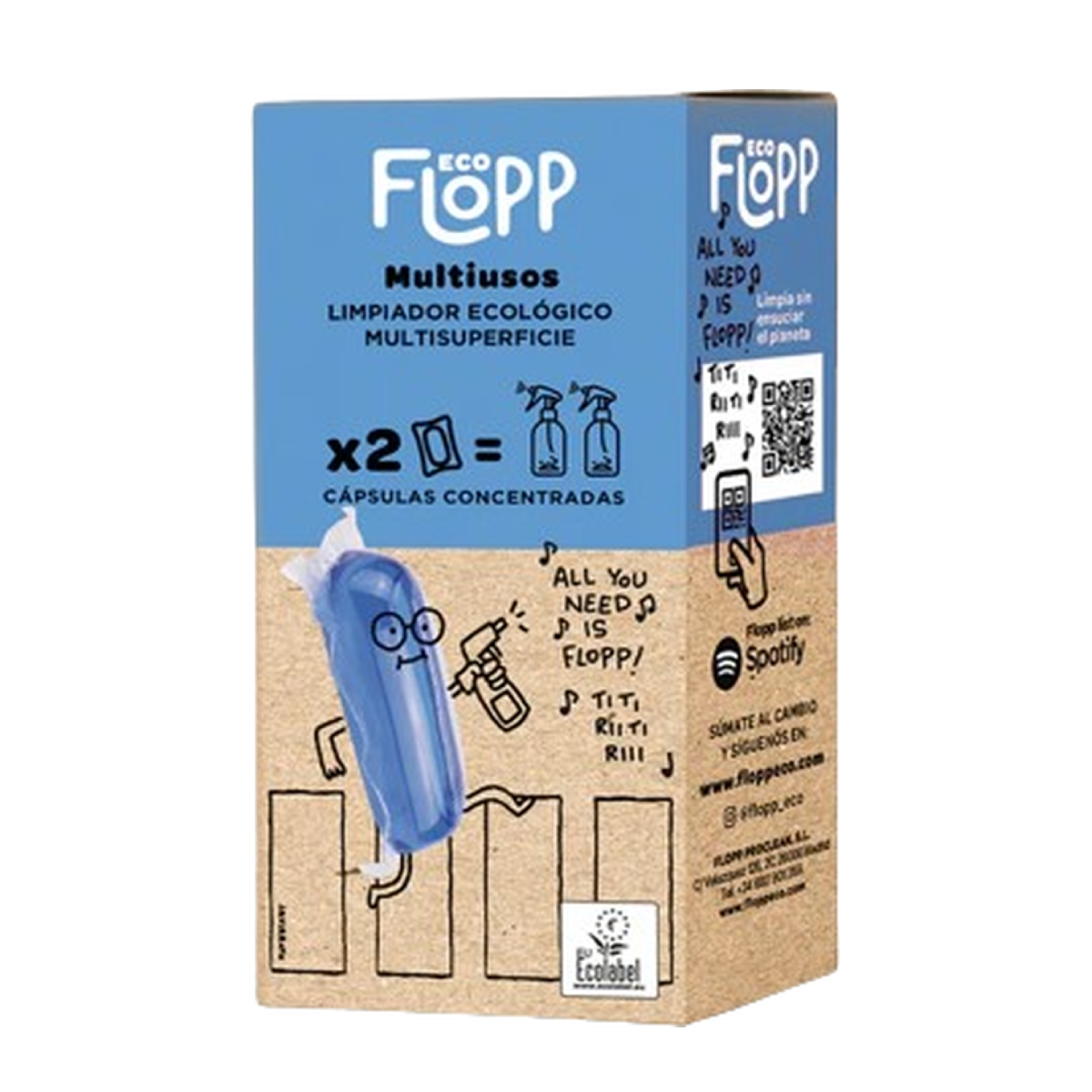 Pack 2 x Multiusos ECO Refill  Flopp 2 caps