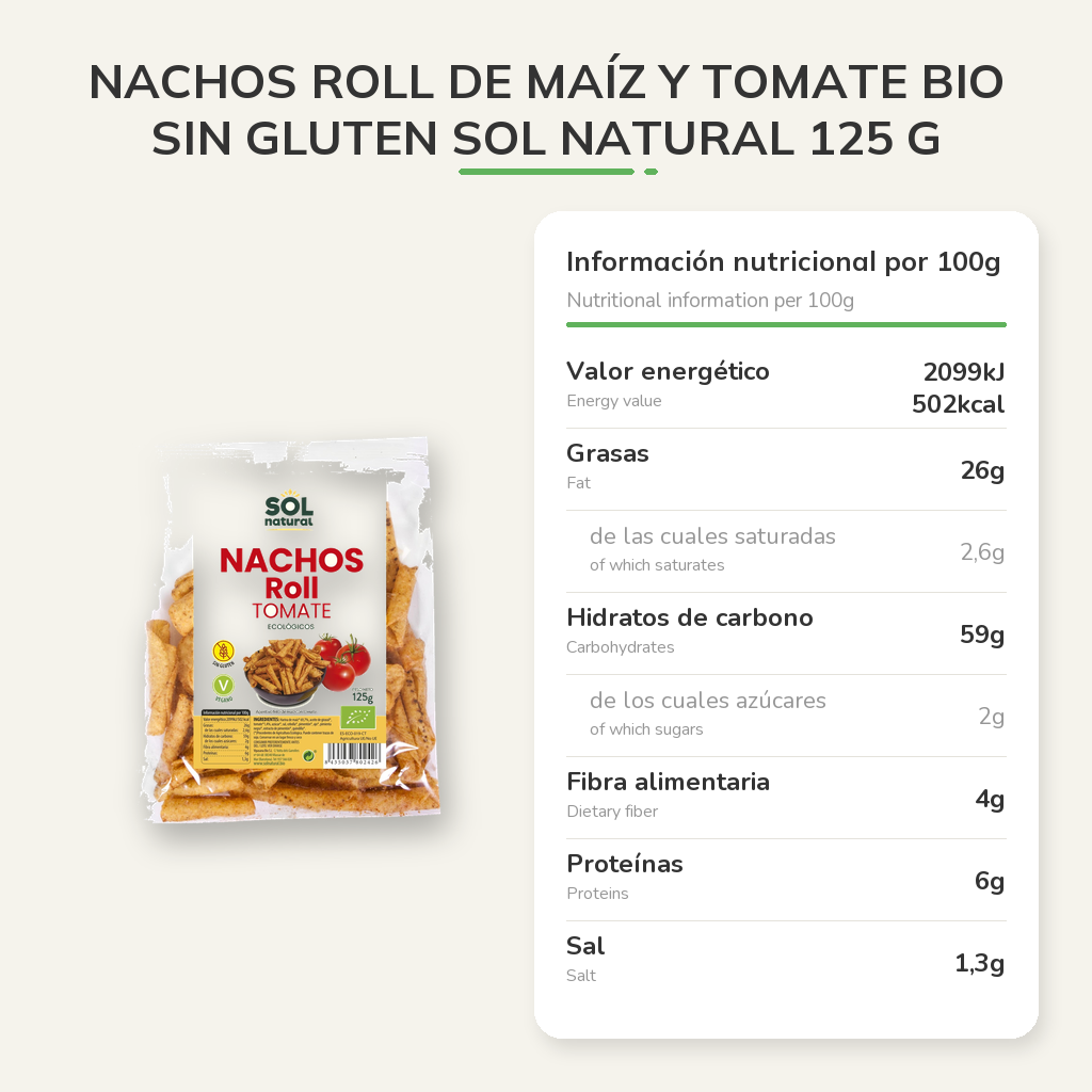 Información nutricional